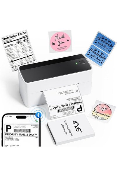 Phomemo Bluetooth Thermal Label Printer for Shipping Label - Wireless Shippin...