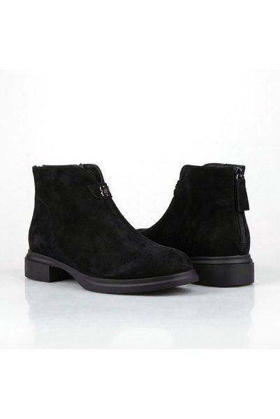 KİNDEP (Park Moda) Fleece Inside Rubber Non-Slip Sole Daily Women's Boots Black
