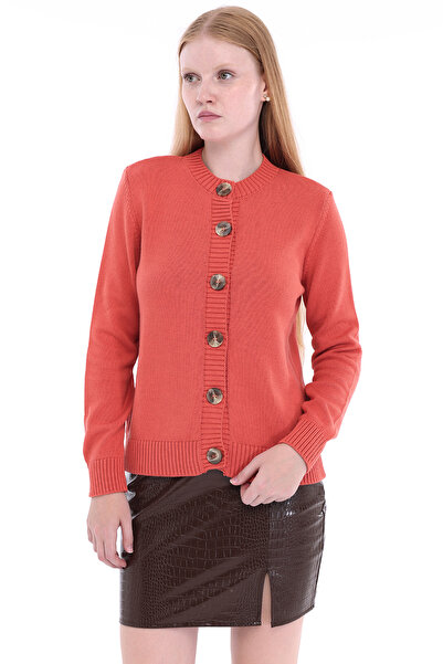 Trist Star Cardigan din tricotaj cu guler rotund, cu nasturi, 100% bumbac, pe...