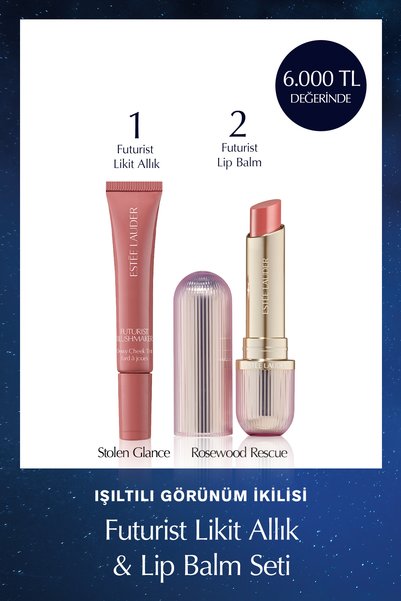 Estee Lauder Futurist Likit Allık & Lip Balm Seti - Stolen Glance & Rosewood ...
