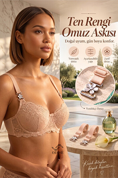 ODISE Curea de umăr pentru sutien cu design special, cu figurină margaretă (1...