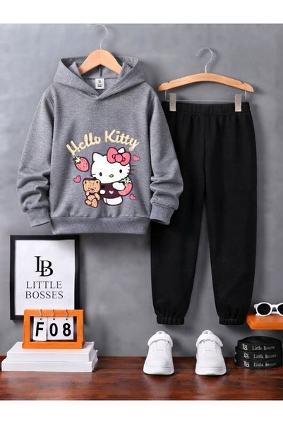 LB little bosses Winter Children's Tracksuit Unisex (Hello Ki̇tty)