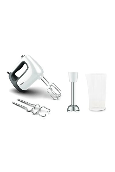 TEFAL Ръчен миксер Prep'Mix HT462138, 500W, 5 скорости, Турбо, 2 приставки за...