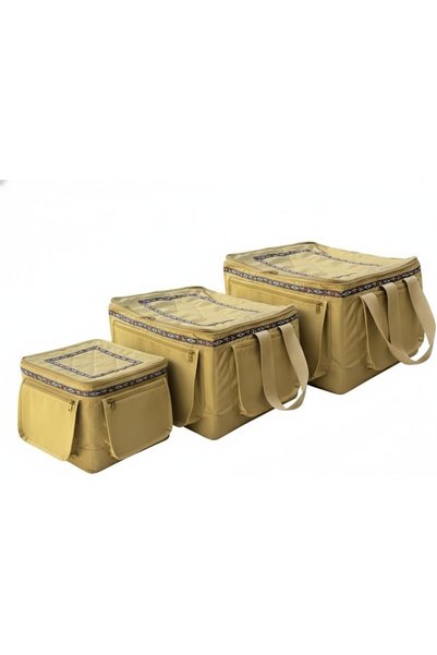 bi ki Camping Bag Set for Trips (3 Pieces) - Large, Medium, and Small | Camping Bags | Travel Set | Luggage Organizer | Outdoor Gear | Storage Bags | Waterproof | Portable | Hiking