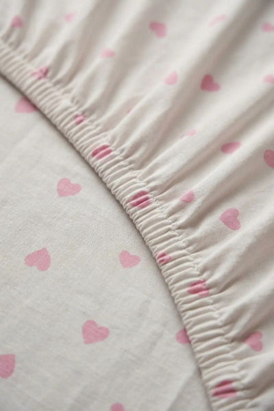 The Linevra 100% Cotton Ranforce Baby & Kids Park Bed Fitted Duvet Cover Set |   Rubberized |   80X110 cm
