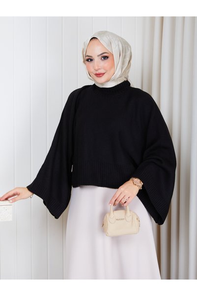 EFSUN MODA Women's Bat Sleeve Oversize Knitwear Sweater