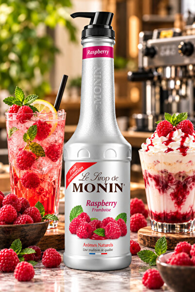 Monin Raspberry, Sirop/Piure de Zmeură, 1 L