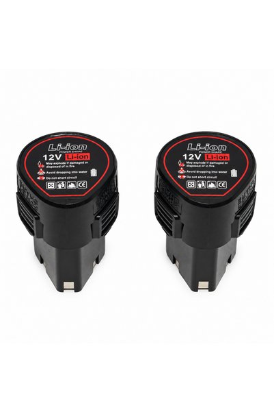 German Meister Mini Polizor Unghiular Fără Fir 12V, Disc de 75 mm, 19.500 RPM, 2 Baterii Li-Ion, Încărcător