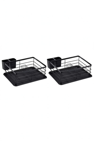 Generic Pack of 2 - Dish Drying Rack - Kitchen Dish Rack with Drainboard and ...