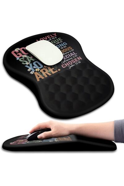 GENERAL Hokafenle Ergonomic Mouse Pad Wrist Support with Massage Design, Wris...