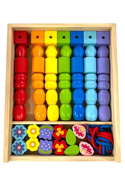 Ideenwelt Wooden Beads and String Necklace Making Set 54 Pieces