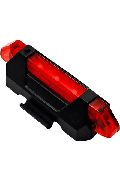 FUKUKAWA USB Rechargeable Bicycle LED Safety Light, 15 Lumens Bike Tail & War...