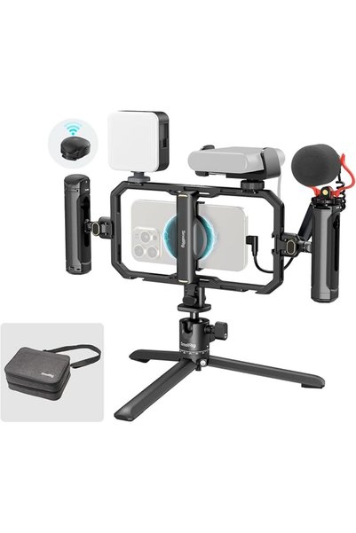 SmallRig حامل هاتف عالمي سريع الفك والتركيب، طقم أساسي، حامل فيديو للهواتف ال...