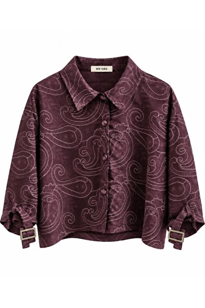 MY GRS Women's Skirt Jacket Suit Suede Fabric