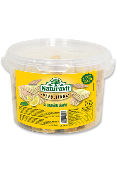 Naturavit Napolitane cu crema de lamaie, 1Kg