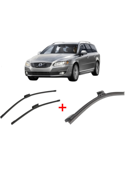 Bosch Set of 3 wipers VOLVO V70 III Estate Van (135) 2013 - 2015, for windshi...