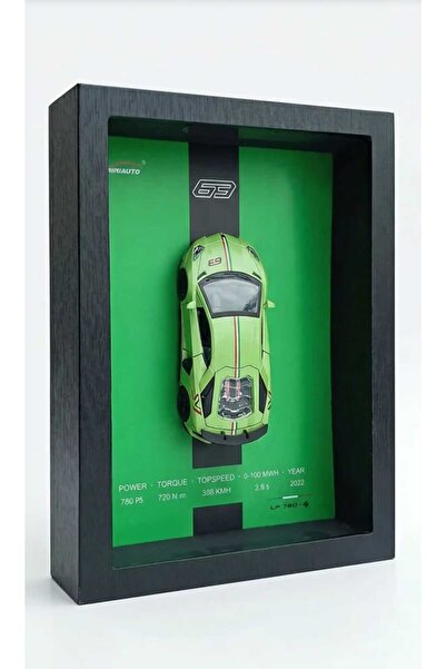 Generic Brand Tablou Decorativ 3D cu Mașină Sport în Ramă, Design Modern pent...
