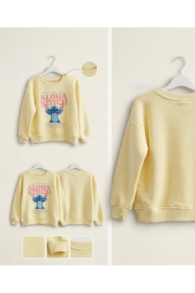 Miniminnakkidswear Girl Character Sweatshirt 5-14 Years Old