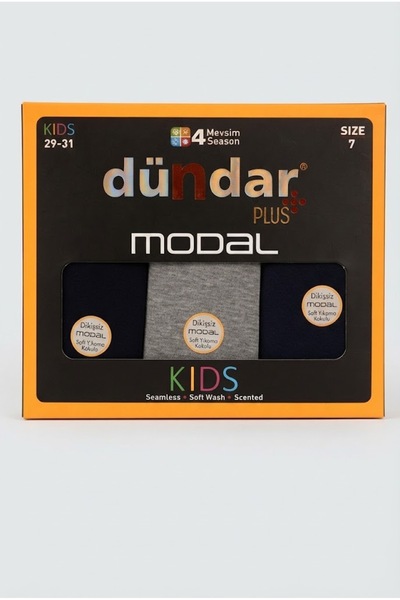Erkek Çocuk Çorap Modal Dikişsiz soft Yıkama Kokulu 12 Adet