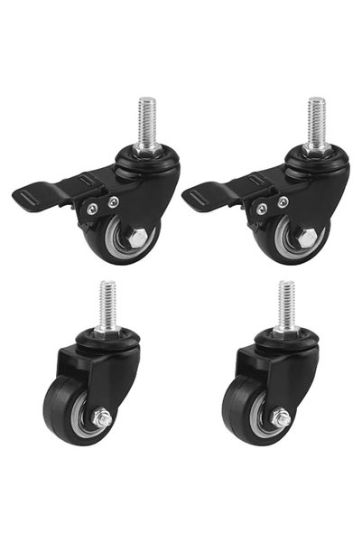 GENERAL Duravel 2"Caster Wheels Heavy Duty Swivel Casters with Brakes,Replace...