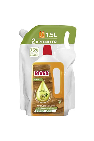 Rivex Parchet Cu Sapun Din Ulei De Masline Pouch 1.5L