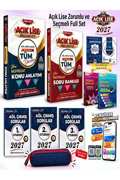 Liyakat Yayınları 10’lu Ful Efsane AÖL Sınav Seti - Zorunlu ve Seçmeli Dersle...