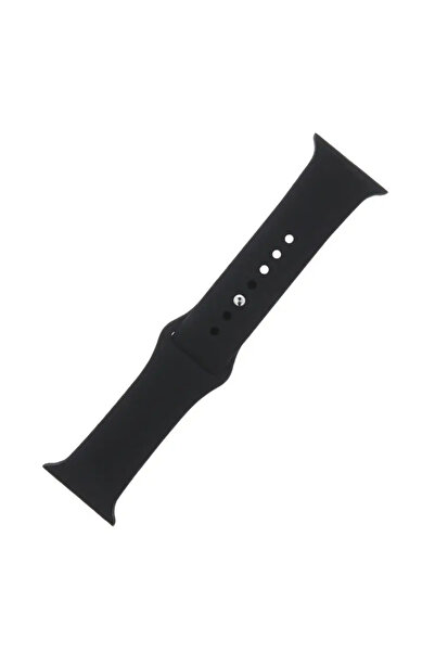 Telforceone Λουράκι Σιλικόνης Apple Watch 42/44/45mm M/L Μαύρο