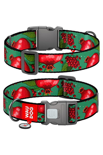 WAUDOG Zgardă de câine din nailon QR, "Granaty", XXL, 46-70 cm, 35 mm