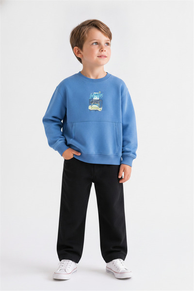 NK Boy's Machın Sweatshirt 4-8 Years Blue