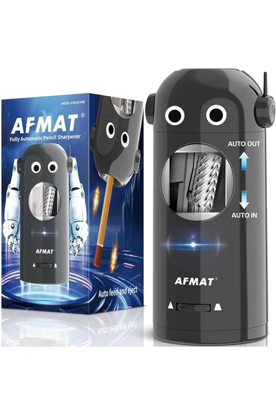 GENERAL مبراة أقلام كهربائية AFMAT PSX5RB للأقلام الملونة 7-11.5 مم، مبراة أق...