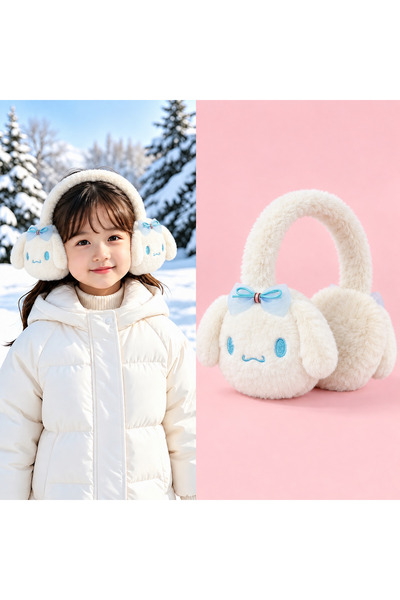 synshop Căciulă de iarnă cu model de iepure drăguț Cinnamoroll, albă, pentru ...