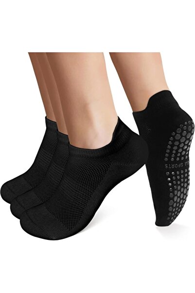 GENERAL Grip Socks for Women Pilates Yoga Non Slip Socks with Grips for Barre...