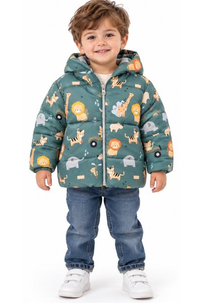 İrem Çocuk Giyim Boy'S/Girl's Cute Animals Patterned Plush Lined Inside Fixed...