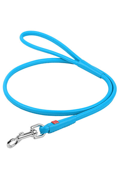 WAUDOG Lesă de câine din piele Glamour rotundă, diametru 10 mm, lungime 122 c...