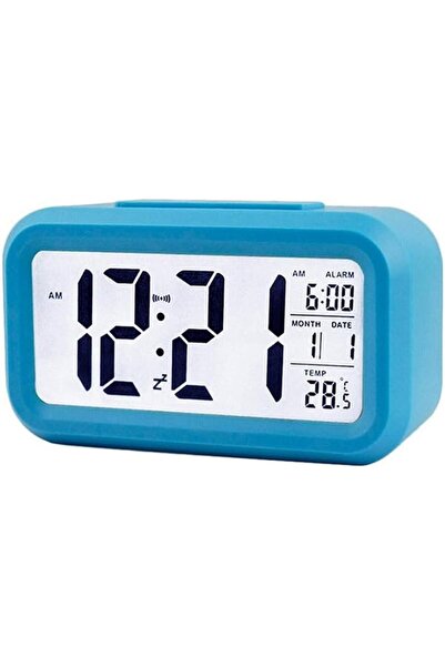 Douself Smart Digital Alarm Clock with Date and Temperature Snooze Button on ...