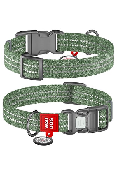 WAUDOG Zgardă pentru câini Re-cotton cu cod QR, reflectorizantă, XL (37-58 cm)