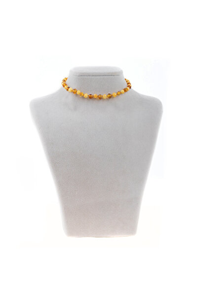 Zeynep Büyükbay Real Amber Baby Natural Stone Necklace
