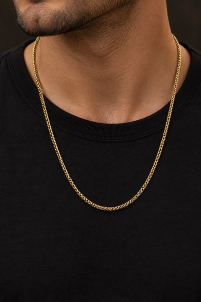 laria jewelry Mesh Chain Stainless Steel Necklace