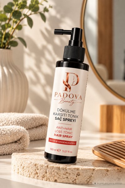 Padova Beauty Dökülme Karşıtı Saç Toniği Biotin & Ginseng İçeren Saç Bakım Spreyi 150 ml