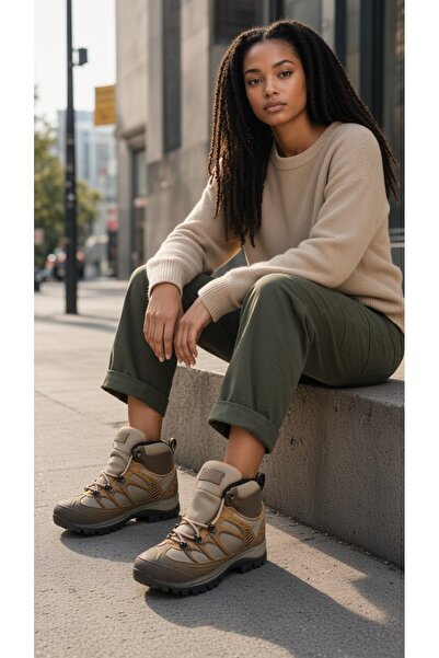 GEZER Non-Slip Sole Lace-Up Sneaker Snow Boots