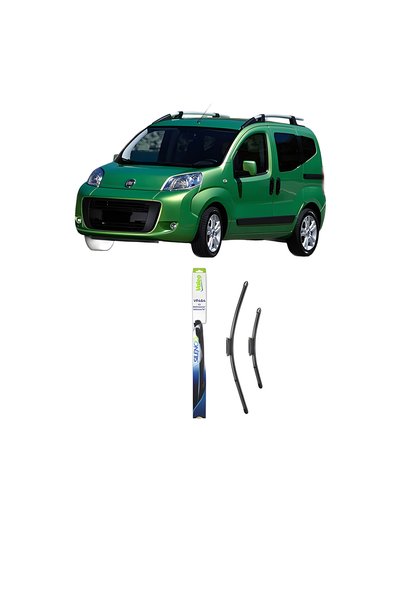 VALEO Set of car wipers FIAT QUBO (225_) 2008-2015, for windshield, Silencio ...