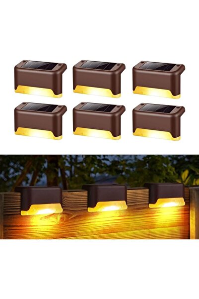 EXCEFORE أضواء شمسية لأعمدة السياج، أضواء LED مقاومة للعوامل الجوية تعمل بالط...