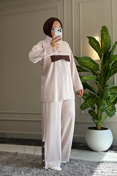 Suede Style 6657 - Set de damă elegant, confortabil, din viscoză moale, cu de...