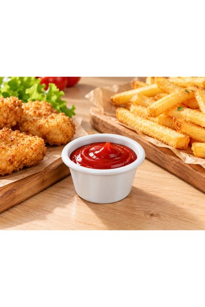 ARVALE GÖZDE 6 cm Mini Sosluk – Ketçap, Mayonez, Hardal ve Dip Sos Servis Kabı