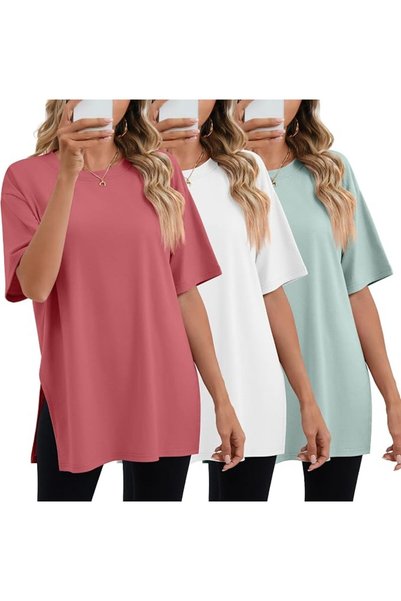 GENERAL قمصان رياضية نسائية فضفاضة من Huukeay Pack، قمصان قطنية بأكمام قصيرة ...