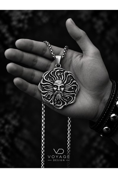 voyageaccessory Paslanmaz Çelik Antik Yunan Mitolojik Güneş ve Işık Tanrısı Apollon Kolye