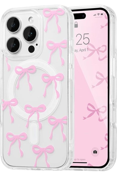 GENERAL Magnetic for iPhone 13 Case, Bow Case Compatible with Mag'' Safe, Wir...