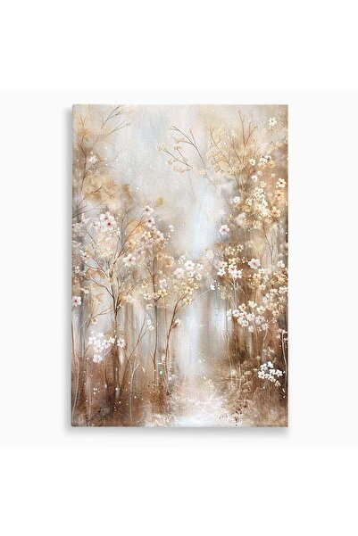 Luxcanva Tablou Canvas Gradina De Iarna 70x100 cm pe Sasiu Lemn Flori Plimbar...