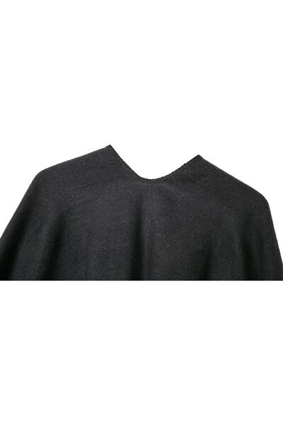 Urban CoCo Women's Color Block Shawl Wrap Open Front Poncho Cape