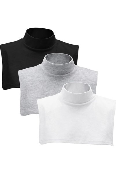 MAKINGTEC Fake Turtleneck Dickey Detachable Collars Set Half Top Mock Blouse ...